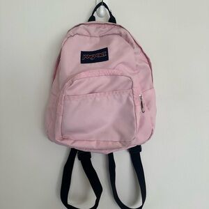 JanSport “Half Pint” Mini Backpack – Pink – EUC